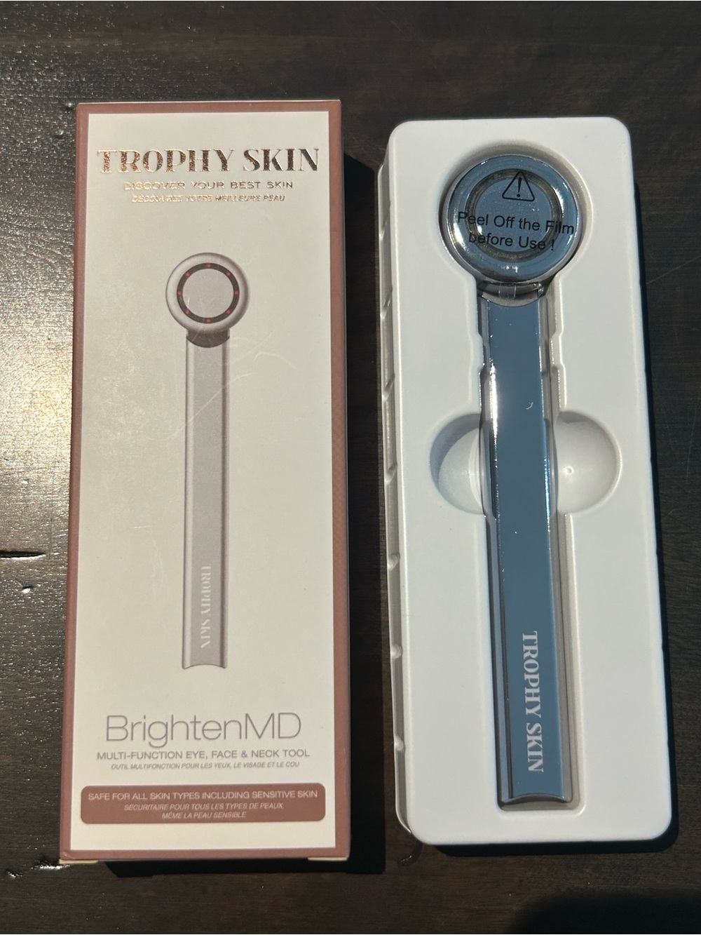 BrightenMD Blue Multi-Function Eye, Face & Neck Tool